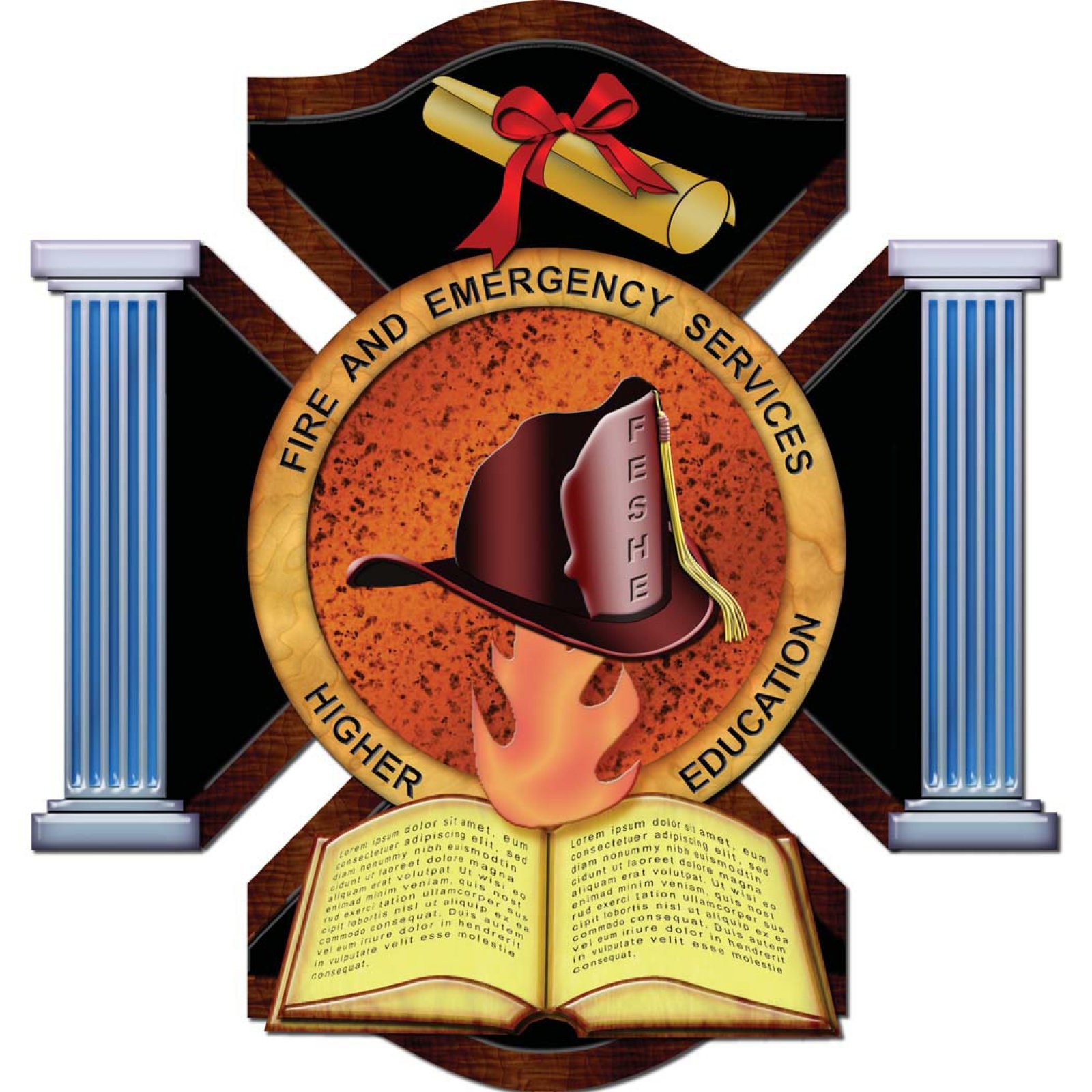 USFA-NFA火灾和紧急服务高等教育的标志